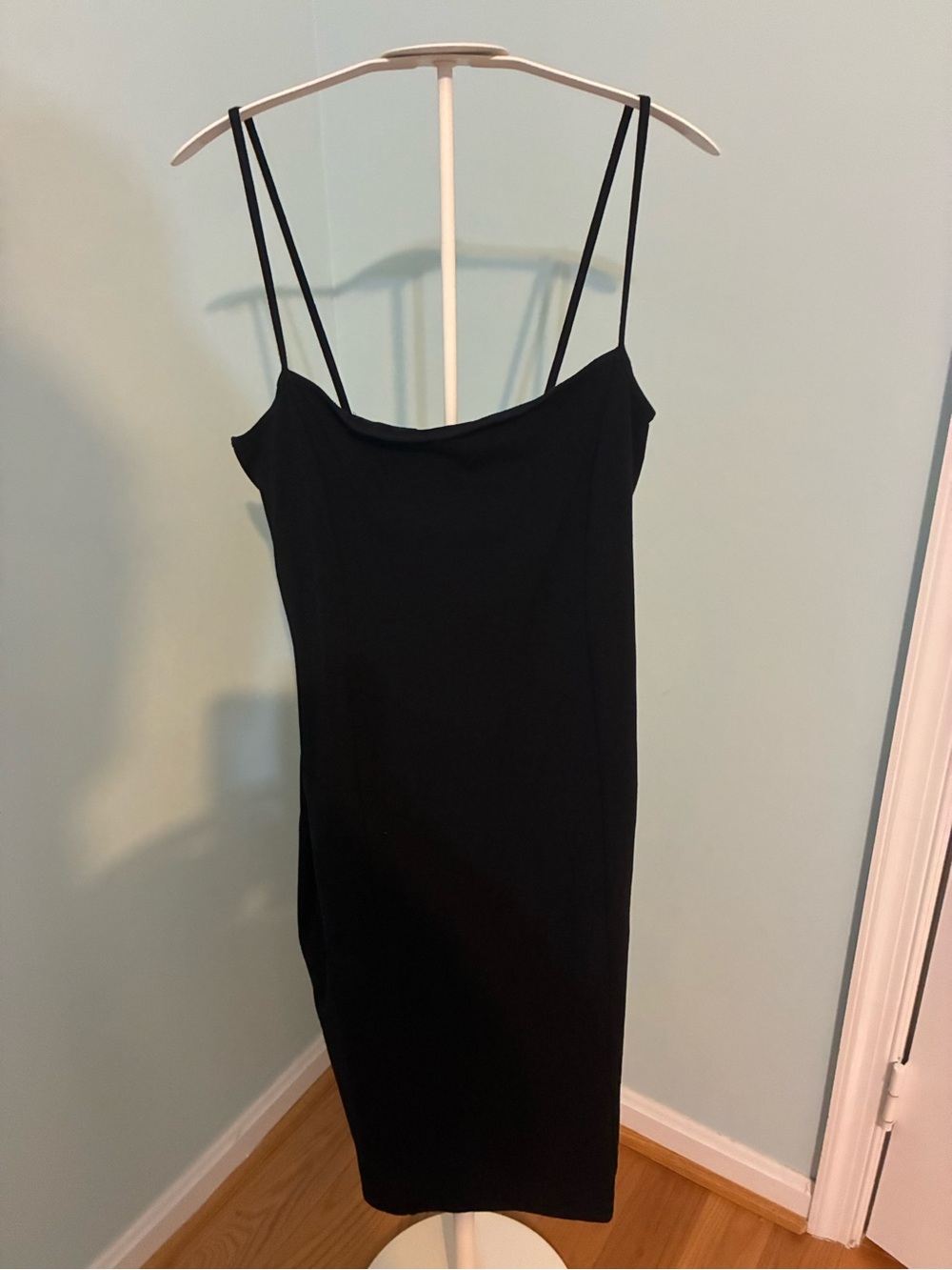 Express Black Spaghetti Strap Slip Dress